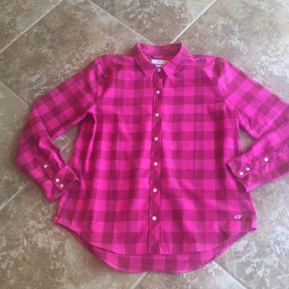 Vineyard Vines buffalo check performance shirt 12